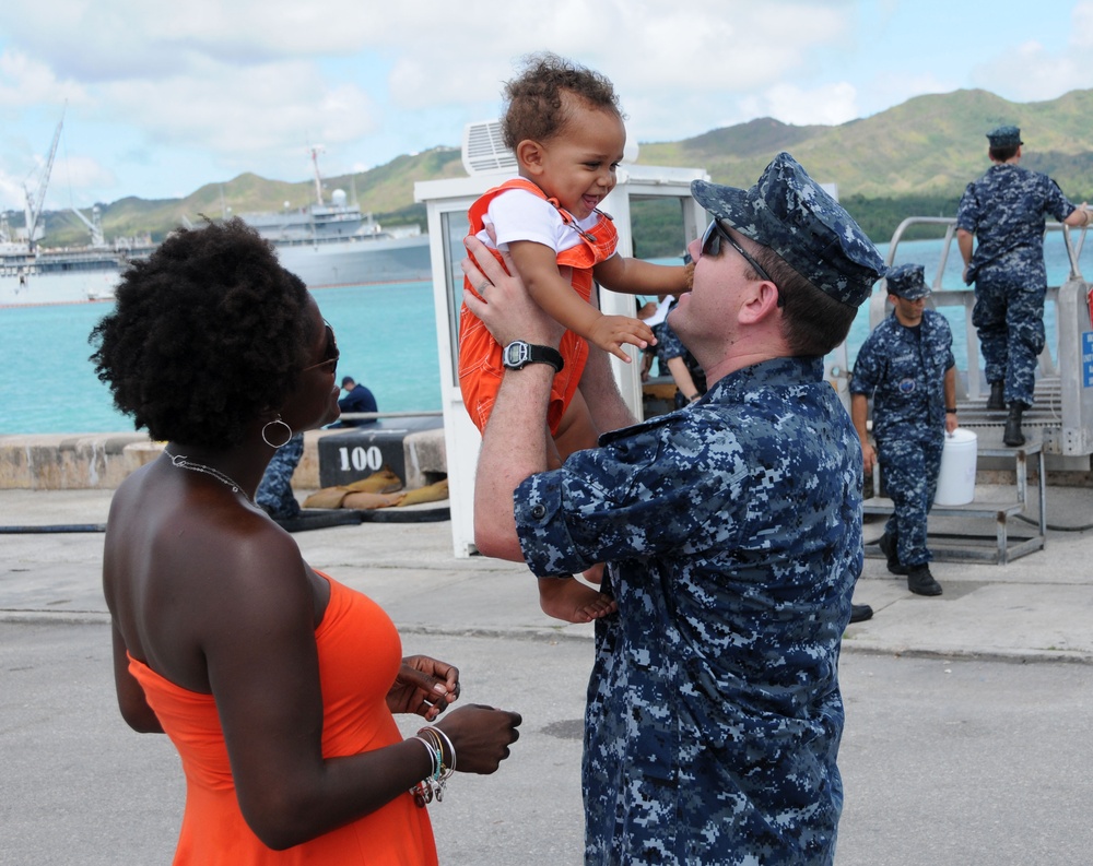 USS Chicago returns to Guam