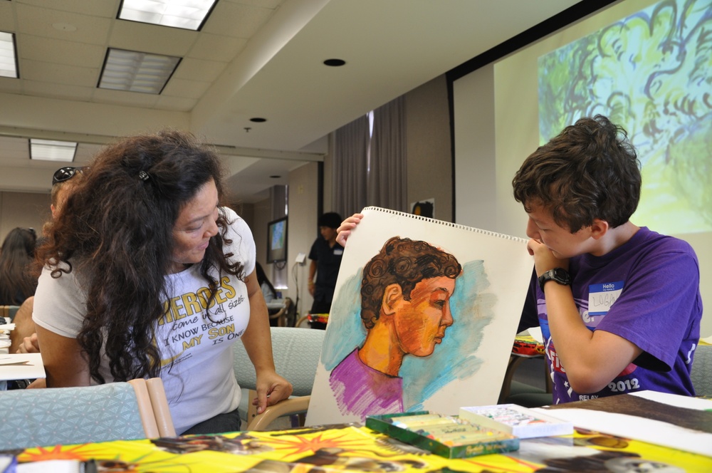 Patients, survivors and family members participate in Oncology on Canvas