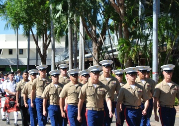 Marines honor ANZAC Day with Australians