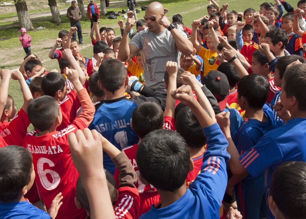 Soccer Diplomacy: Service members assist with local youth tournament