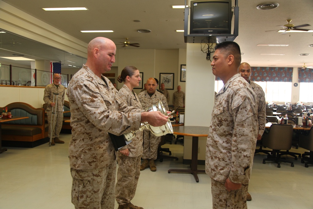 Schwab earns mess hall of quarter