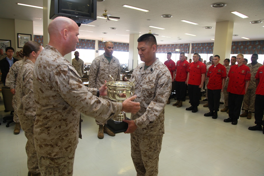 Schwab earns mess hall of quarter