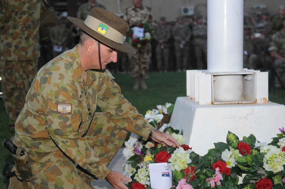 ANZAC Day dawn service in Kandahar
