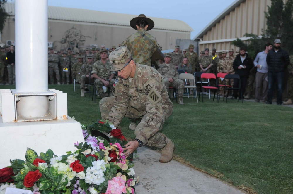 ANZAC Day dawn wervice in Kandahar