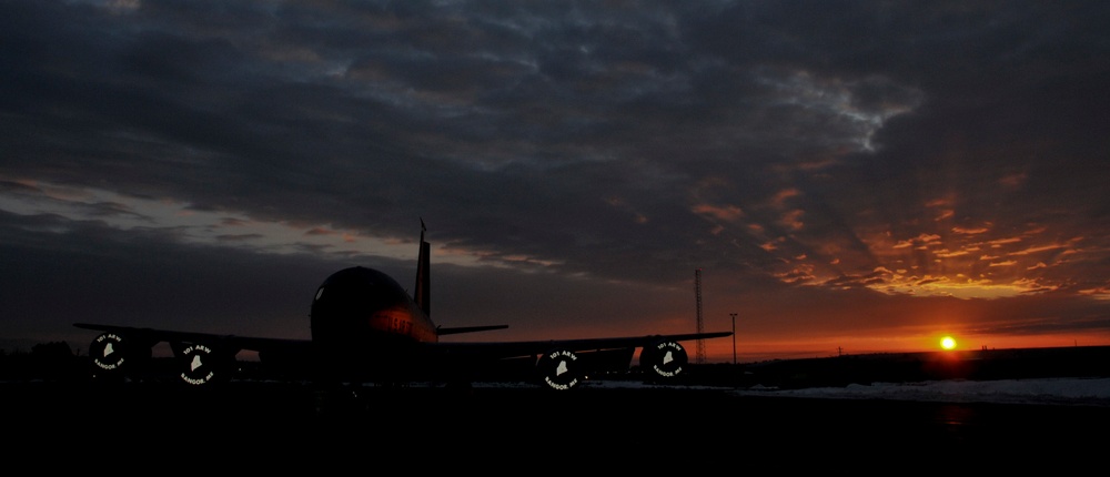 Tanker sun rise