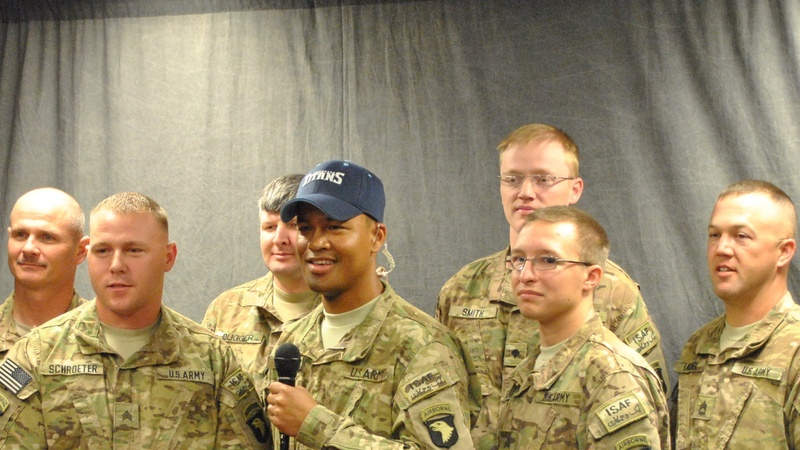 Soldiers talk to NFL Network about Draft