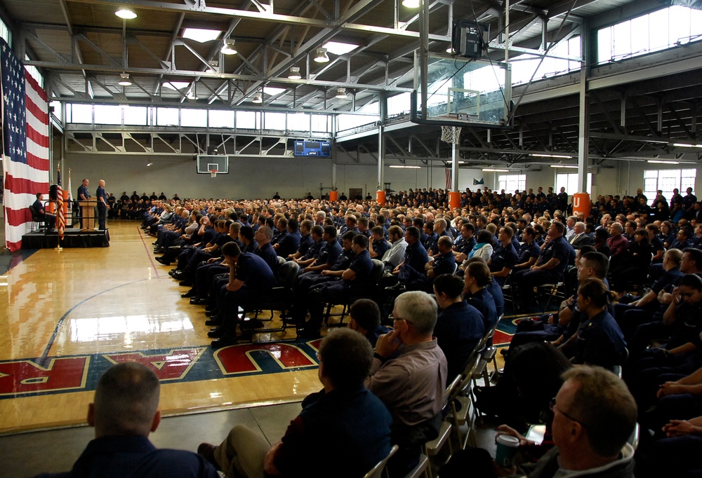 Coast Guard Commandant visits Coast Guard Island