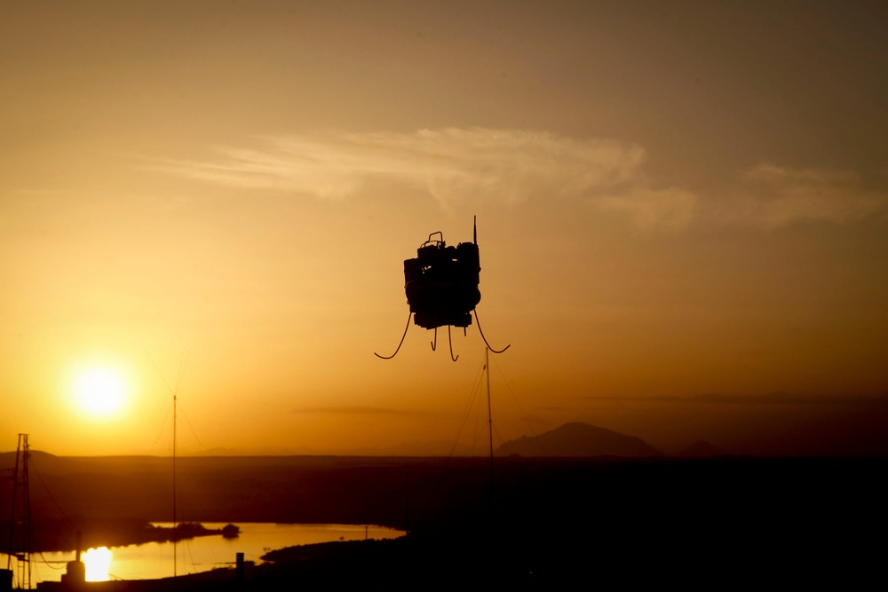 Soldiers and Marines practice with the Honeywell RQ-16 T-Hawk