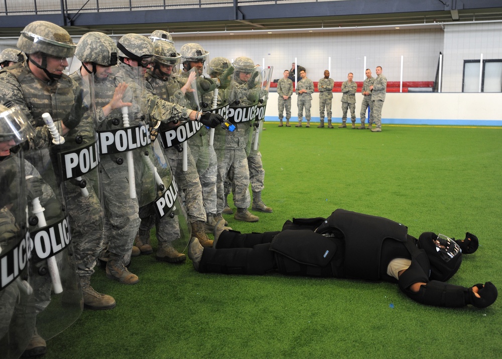 Security forces training at Grand Forks AFB