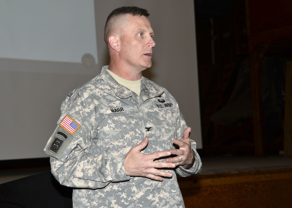 CSTX pre-exercise senior leadership brief