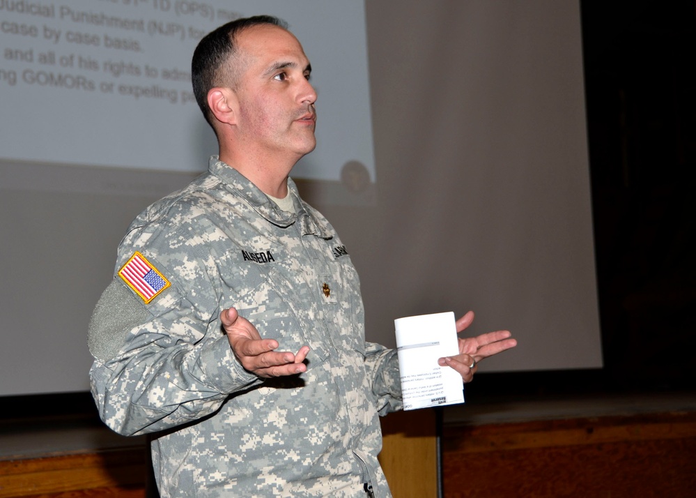 CSTX pre-exercise senior leadership brief