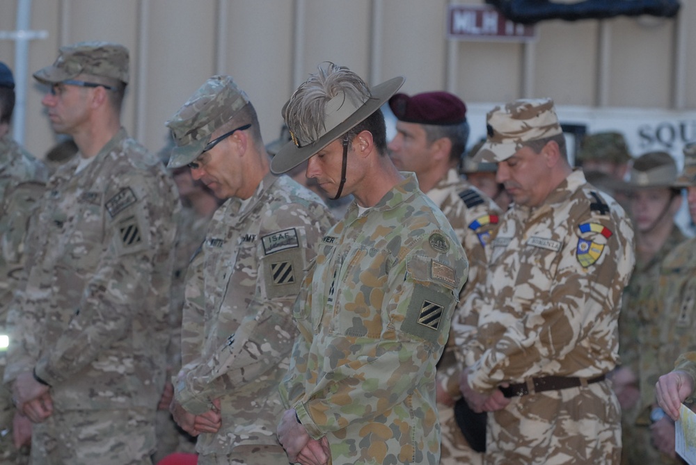 ANZAC Dawn Service in Kandahar