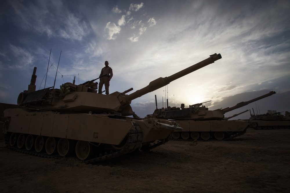 Delta Company tanks roll through Shir Ghazay