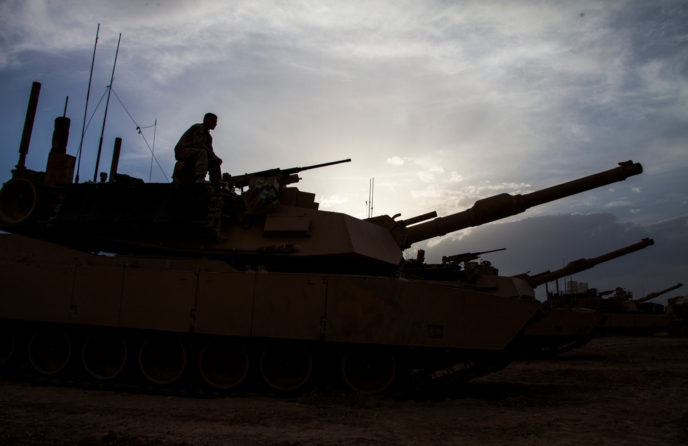 Delta Company tanks roll through Shir Ghazay