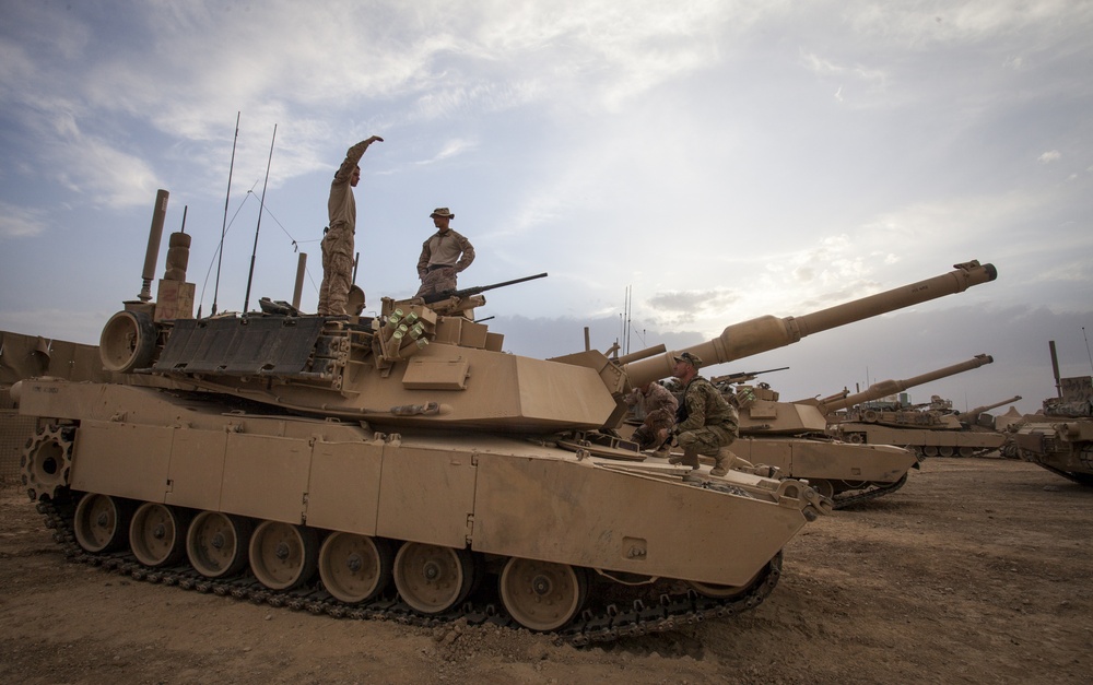 Delta Company tanks roll through Shir Ghazay
