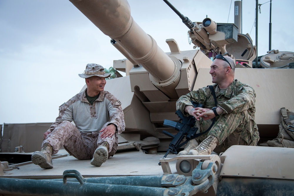 Delta Company tanks roll through Shir Ghazay