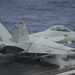 USS John C. Stennis flight deck action