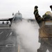 USS John C. Stennis flight deck action