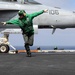 USS John C. Stennis flight deck action