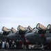 USS John C. Stennis flight deck action