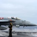 USS John C. Stennis flight deck action