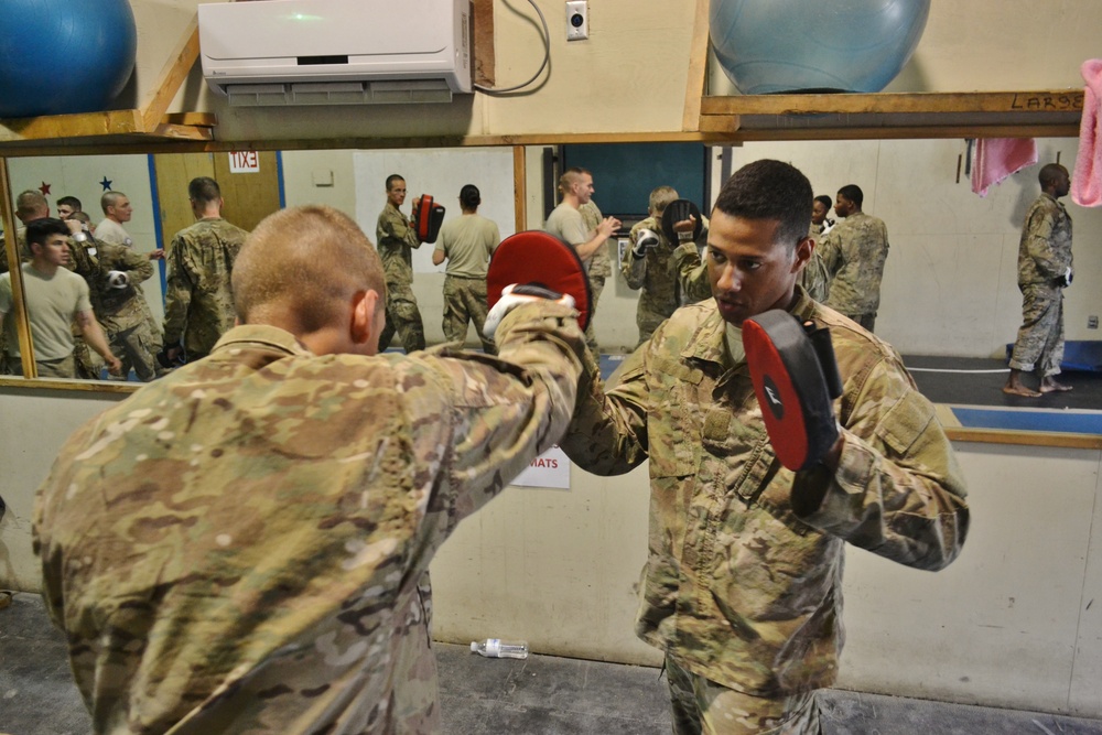 Providers punch into Combatives Level II training