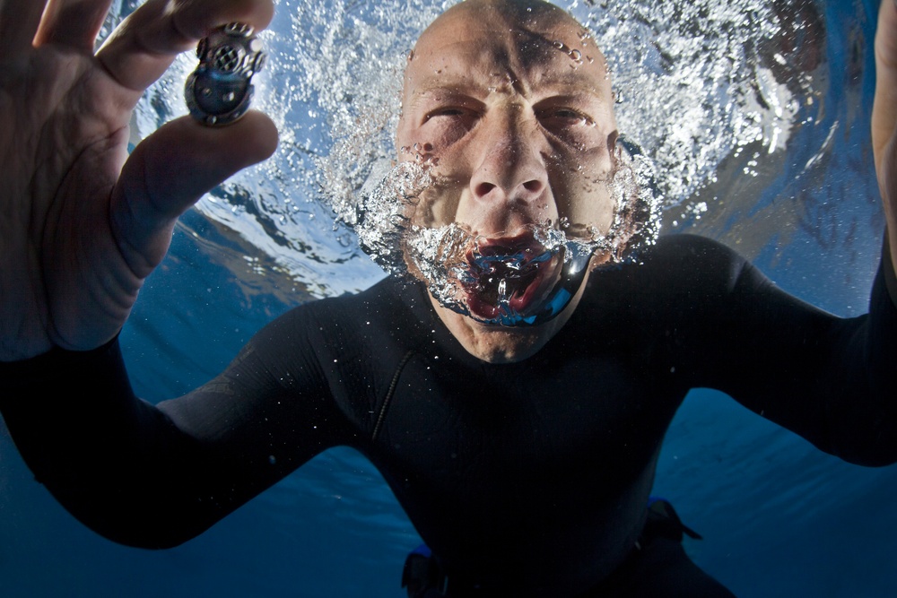 Diver portrait