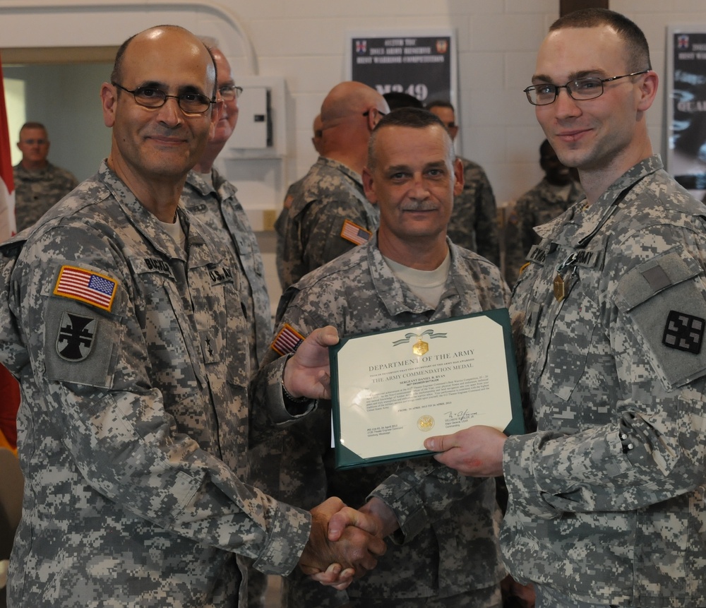 The winners of the 412th Theater Engineer Command's 2013 Best Warrior Competition
