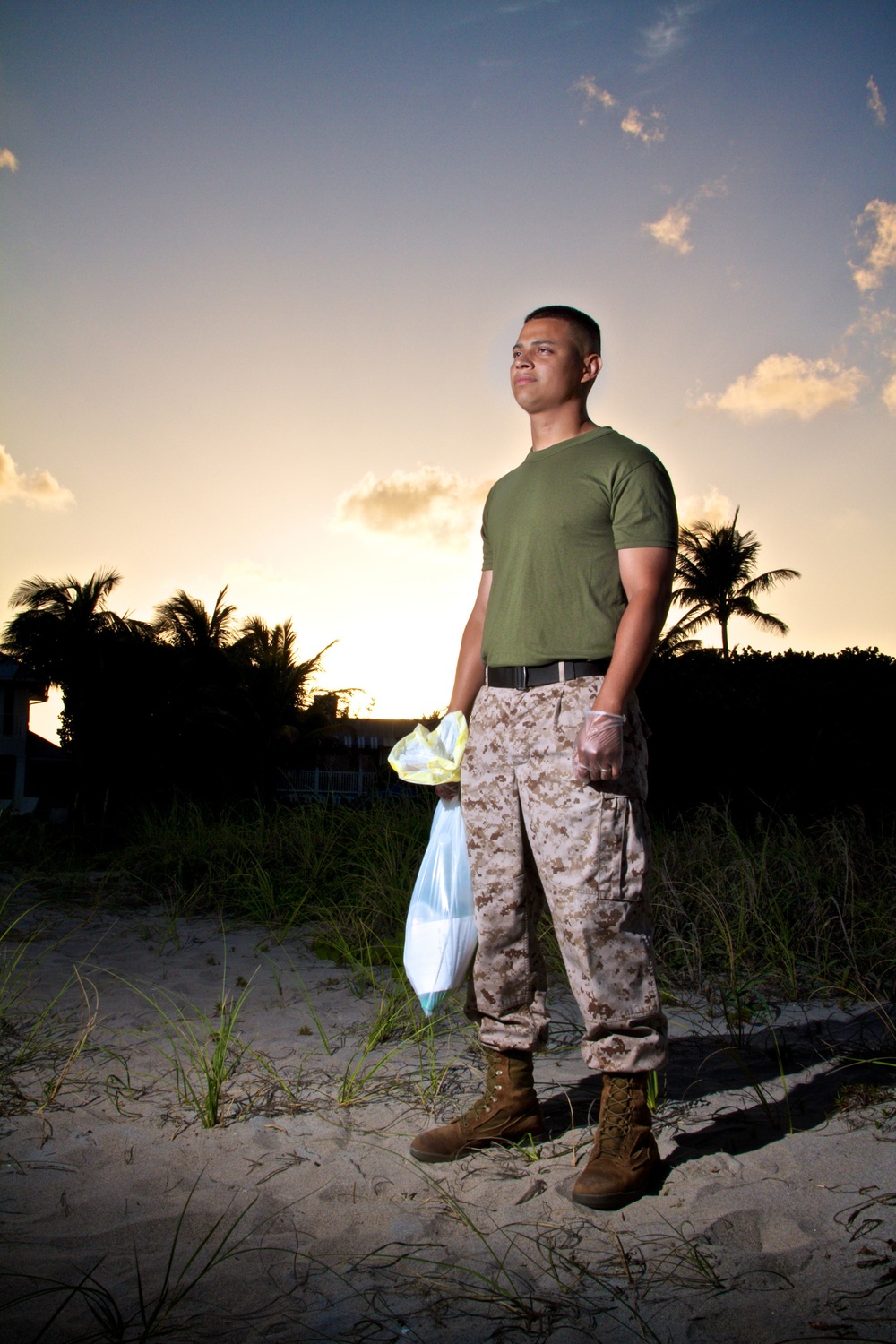Marines clean south Florida beaches
