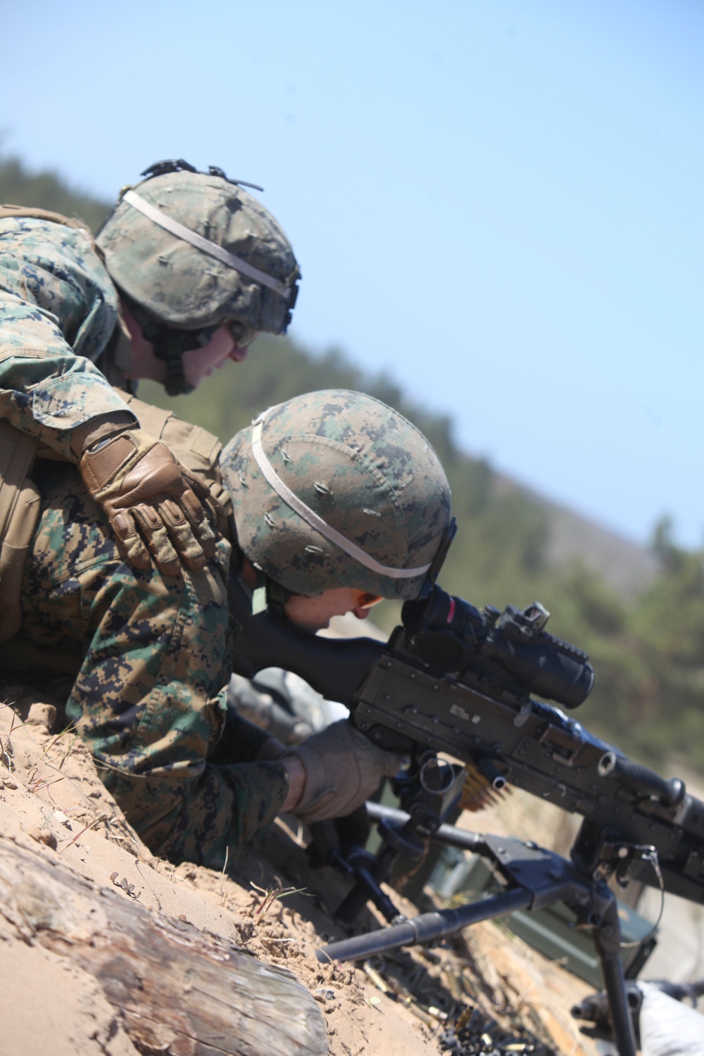 Marines participate in a joint coordinated live fire attack