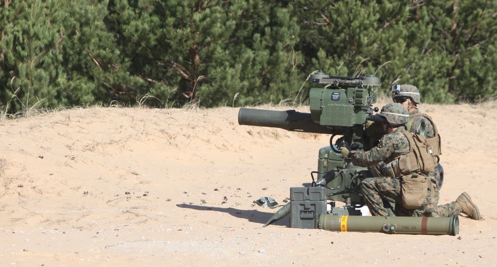 Marines participate in a joint coordinated live fire attack