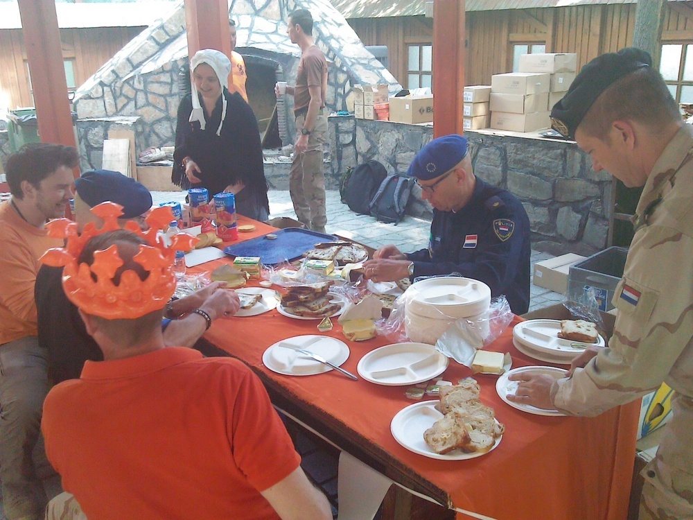 Dutch celebrate Queen's Day with coalition partners in Kabul