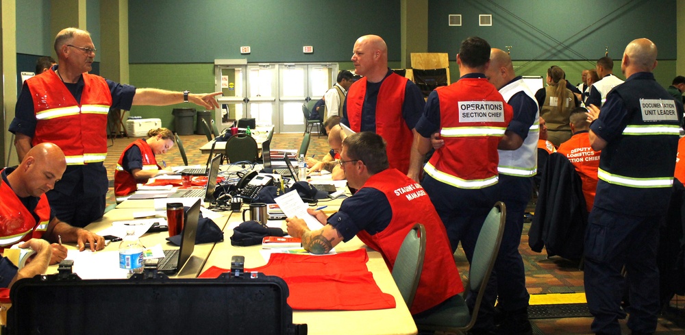 Coast Guard personnel prepare for hurricane season