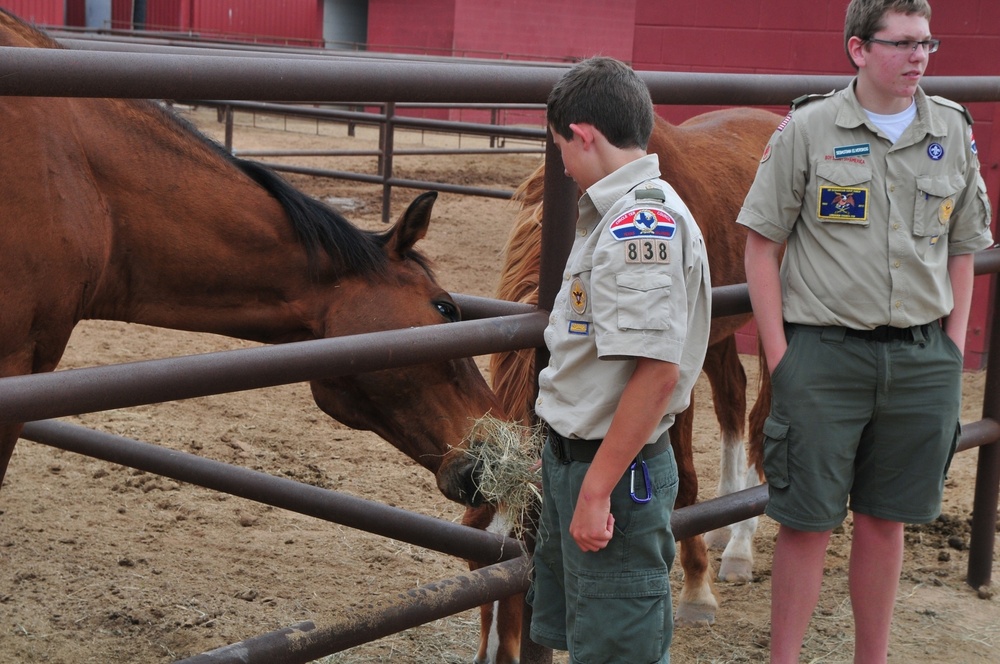 13th ESC hosts Dallas-area Boy Scouts, Troop 838
