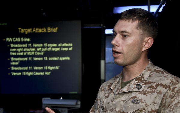 Maritime warriors practice calling for fire