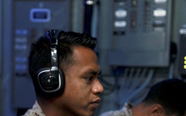 Maritime warriors practice calling for fire