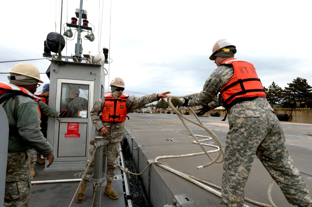 US and South Korean forces participate in Combined Joint Logistics Over the Shore  military exercise on the Korean Peninsula April 18-28