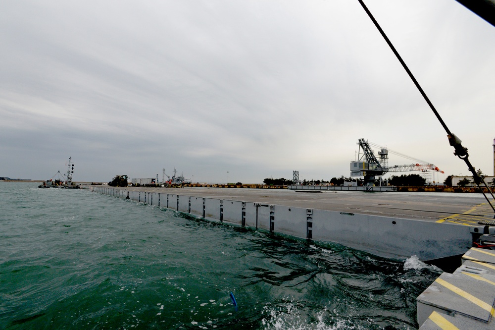 US and South Korean forces participate in Combined Joint Logistics Over the Shore  military exercise on the Korean Peninsula April 18-28