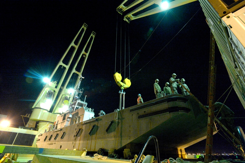 US and South Korean forces participate in Combined Joint Logistics Over the Shore  military exercise on the Korean Peninsula April 18-28