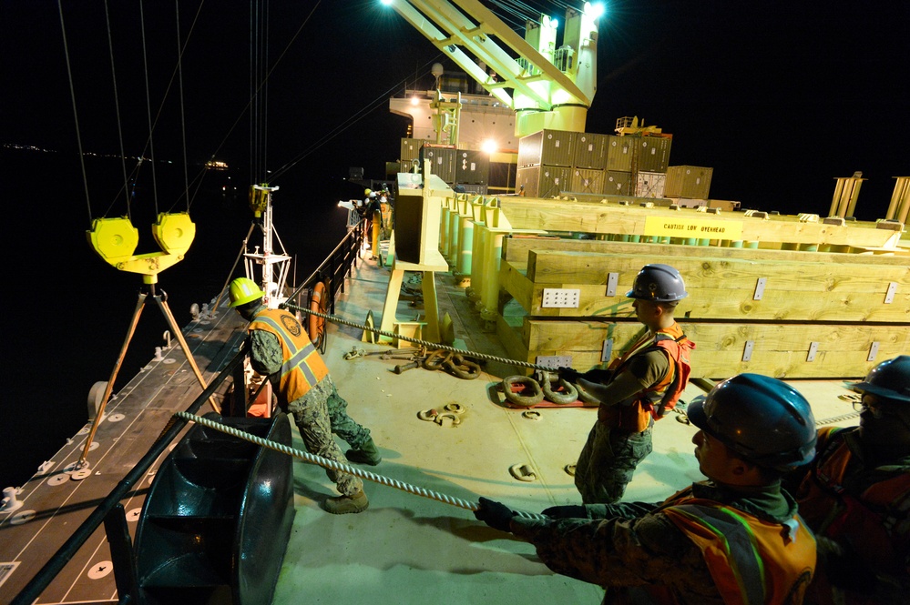 US and South Korean forces participate in Combined Joint Logistics Over the Shore (CJLOTS) military exercise on the Korean Peninsula April 18-28