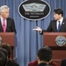Japnese defense minister at Pentagon