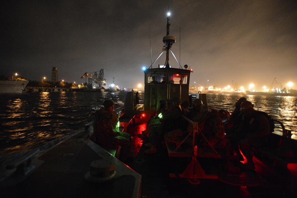 US and South Korean forces participate in Combined Joint Logistics Over the Shore military exercise on the Korean Peninsula April 18-28