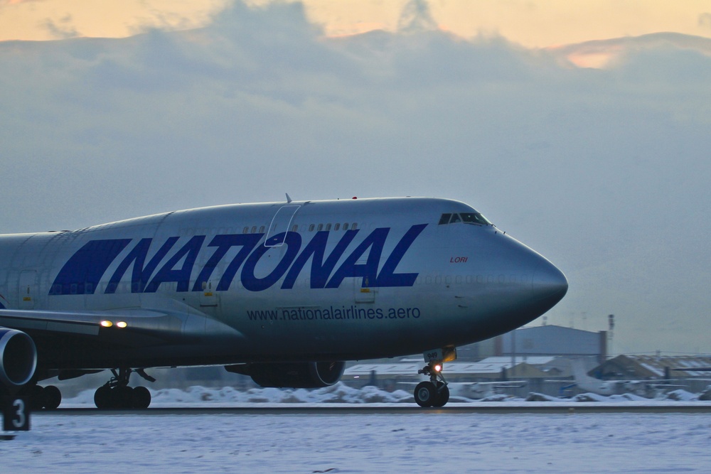 747-400 N949CA at Bagram Air Field