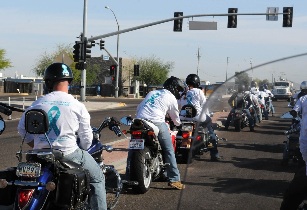 MCAS Yuma Marines ride to 'Take a Stand' against sexual assault