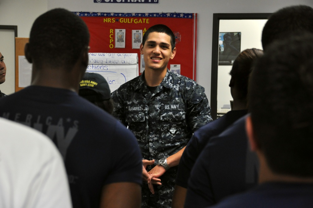 Sailor returns home to provide advice to future sailors