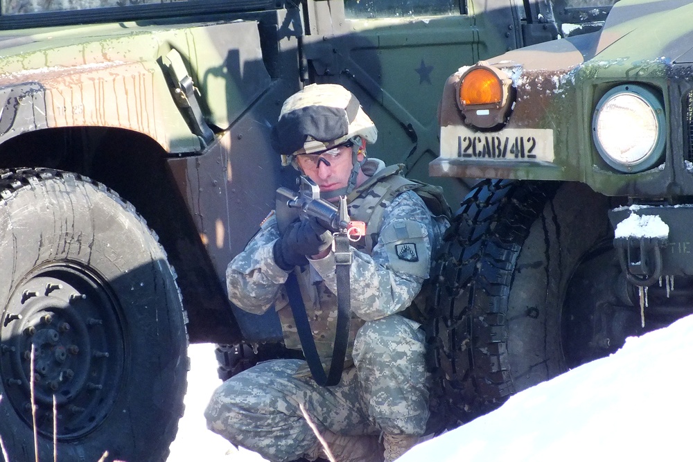 412th Aviation Support Battalion convoy training