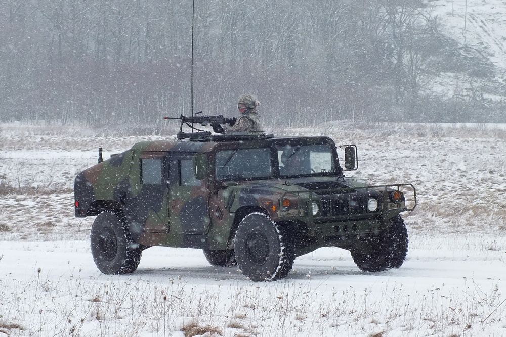 412th Aviation Support Battalion convoy training