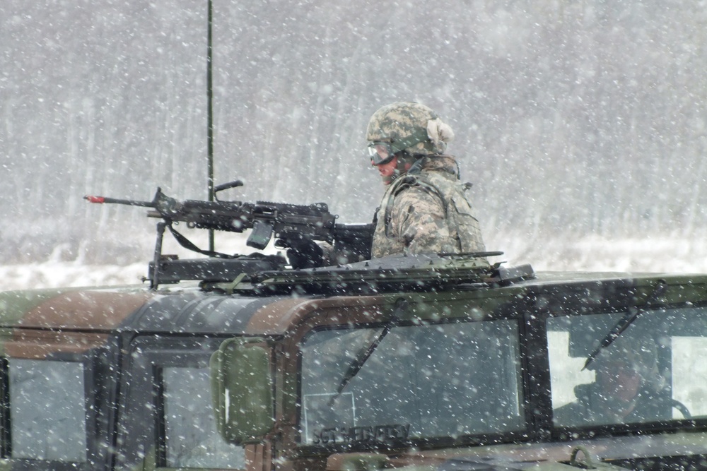 412th Aviation Support Battalion convoy training