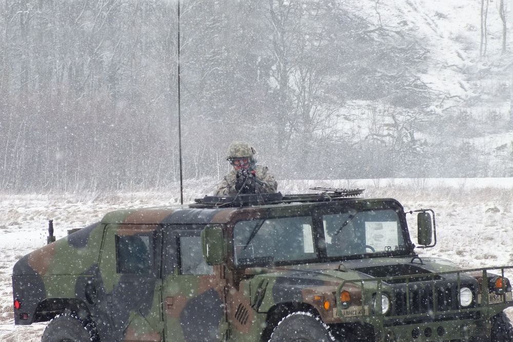 412th Aviation Support Battalion convoy training