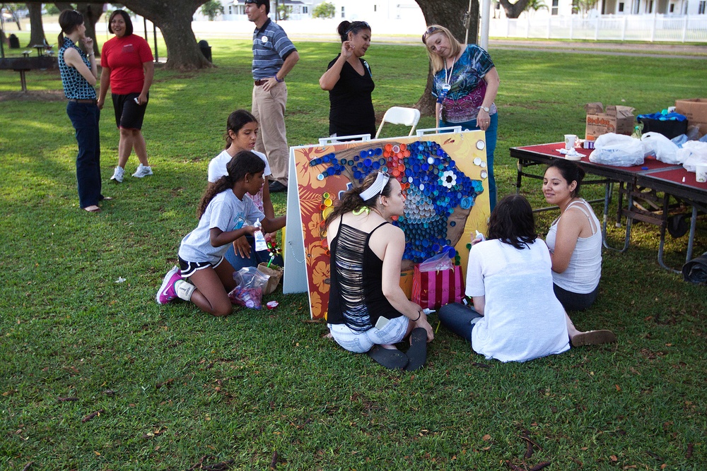 Kids create eco-friendly art aboard MCB Hawaii